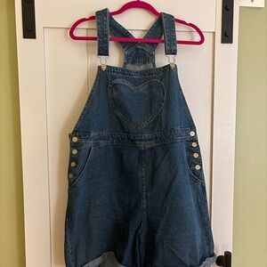 Shiny by Nature Denim Heart Pocket Overalls